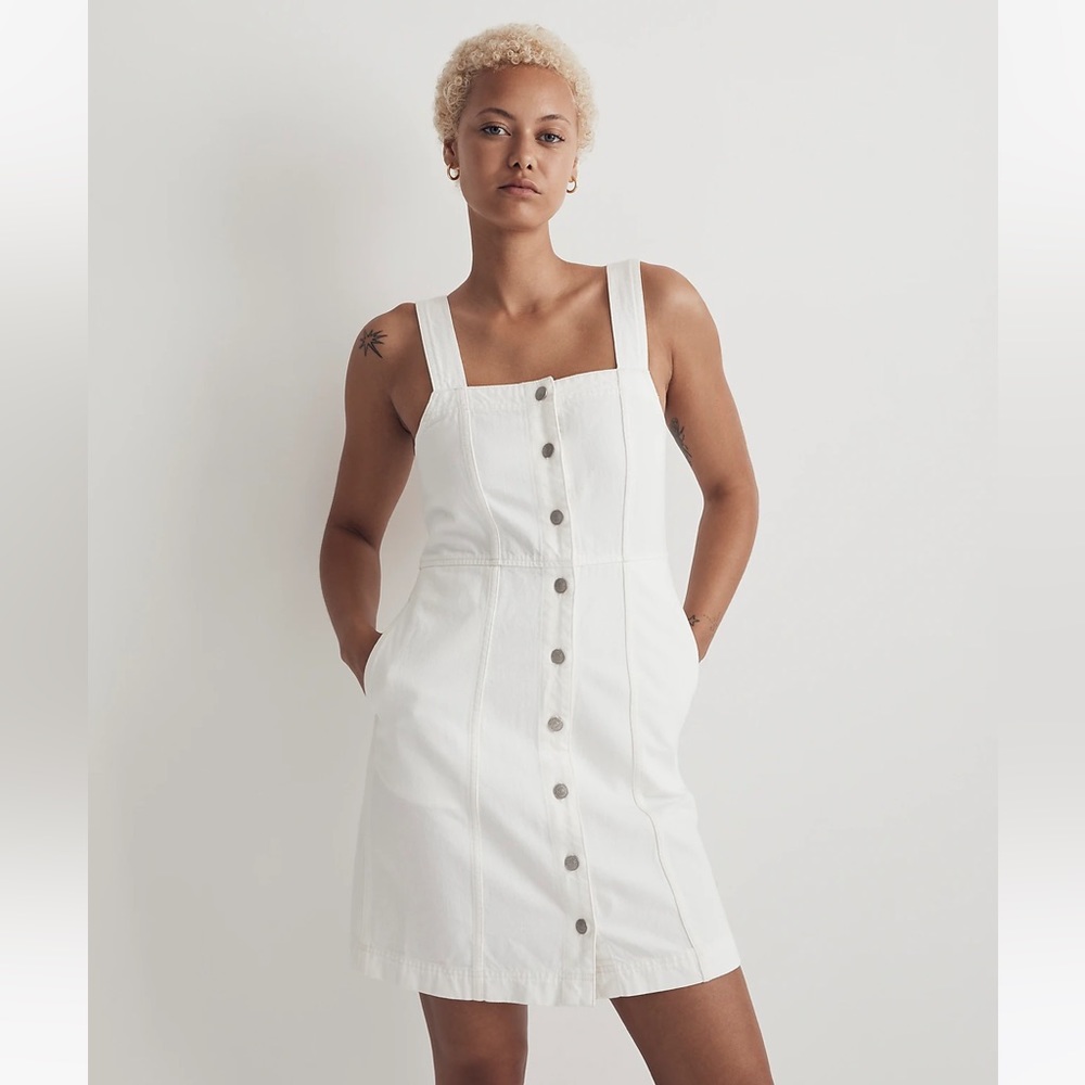 Madewell Denim Dress White